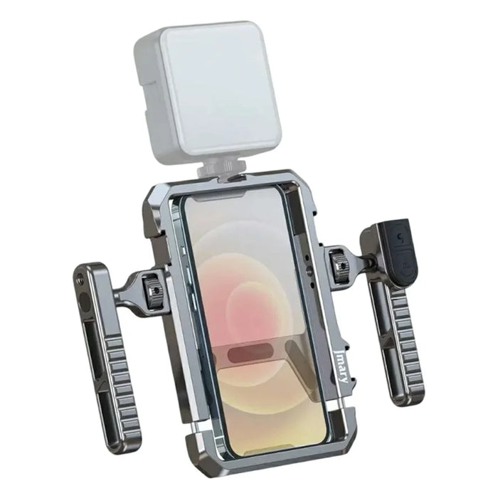 JMARY MS-98 Aluminum Alloy Smartphone Video Rig Stabilizer Frame Vlogging Cage Kit Wireless Remote Control - 2