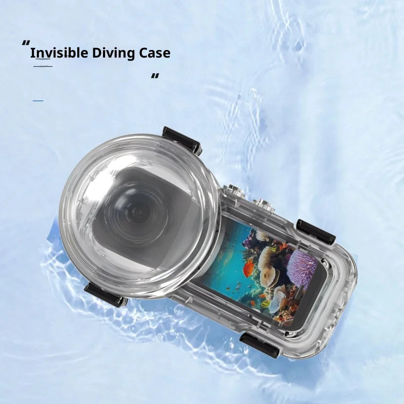 For Insta360 X5 Action Camera Waterproof Case 60m Underwater Diving Shell Full Protection Housing - 4