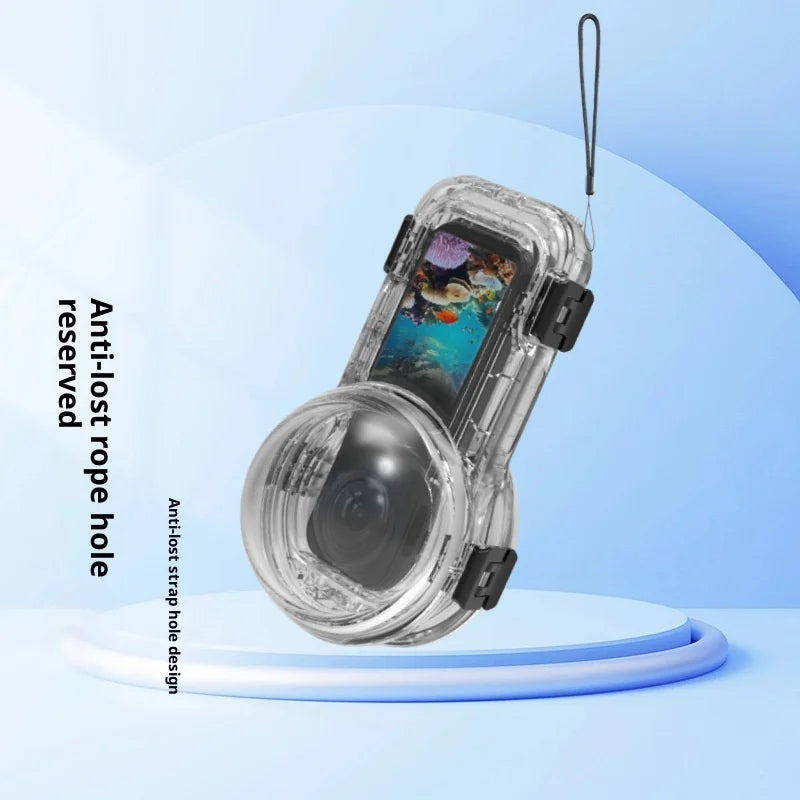 For Insta360 X5 Action Camera Waterproof Case 60m Underwater Diving Shell Full Protection Housing - 5