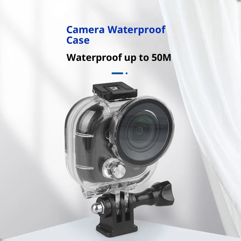For Insta360 Go Ultra Action Camera Underwater Case 50m Diving Housing with Optical Glass Lens and 1/4 Interface - 2