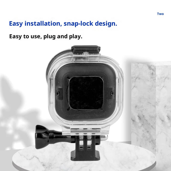 For Insta360 Go Ultra Action Camera Underwater Case 50m Diving Housing with Optical Glass Lens and 1/4 Interface - 5