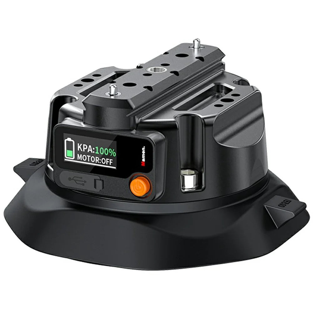SX-PJ01 4.5 inch Action Camera Electric Suction Cup with Smart Digital Display HD Camera Shooting Stand for Car Panoramic Photography - 1
