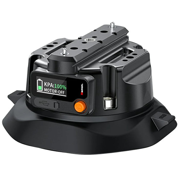 SX-PJ01 4.5 inch Action Camera Electric Suction Cup with Smart Digital Display HD Camera Shooting Stand for Car Panoramic Photography - 1