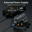 SX-PJ01 4.5 inch Action Camera Electric Suction Cup with Smart Digital Display HD Camera Shooting Stand for Car Panoramic Photography - 5