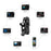 SSJN-052 Helmet Chin Mount for DJI Osmo 360 / Action 5 Pro / 4 / 3 / GoPro / Insta360 Camera Secure Attachment - 4