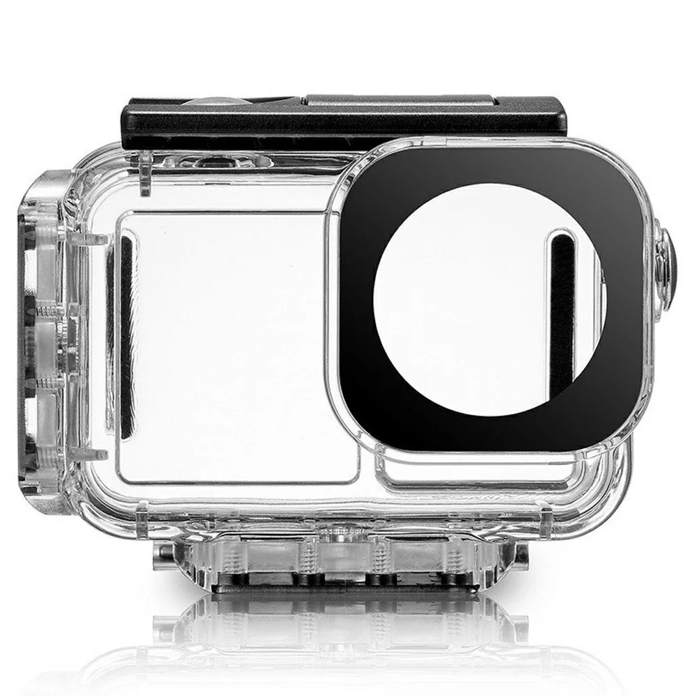 030 164FT  /  50m Waterproof Case for DJI Osmo Action 5 Pro  /  4  /  3 ABS Dive Housing Large Flat Glass Lens - 1