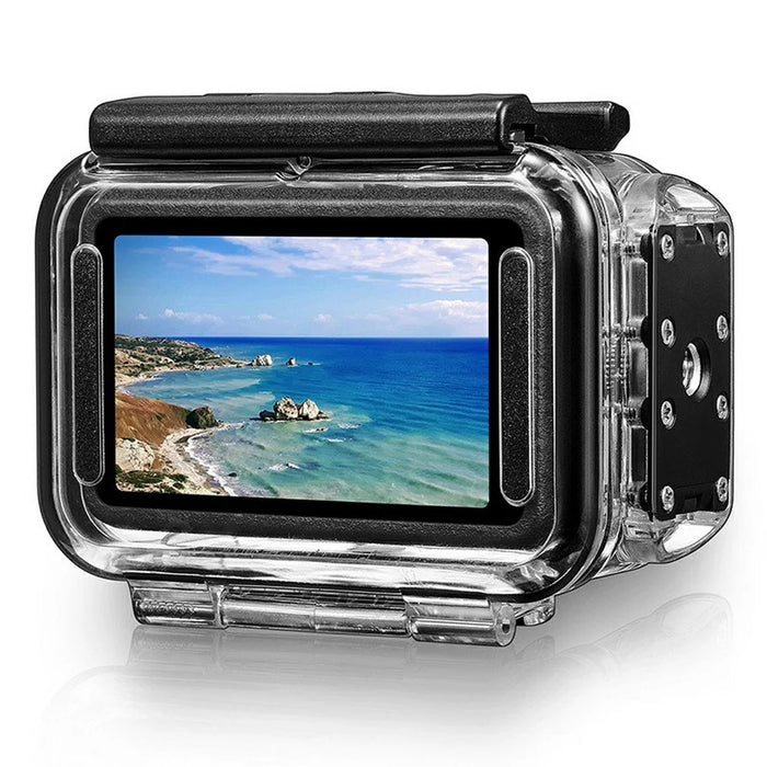 030 164FT  /  50m Waterproof Case for DJI Osmo Action 5 Pro  /  4  /  3 ABS Dive Housing Large Flat Glass Lens - 3