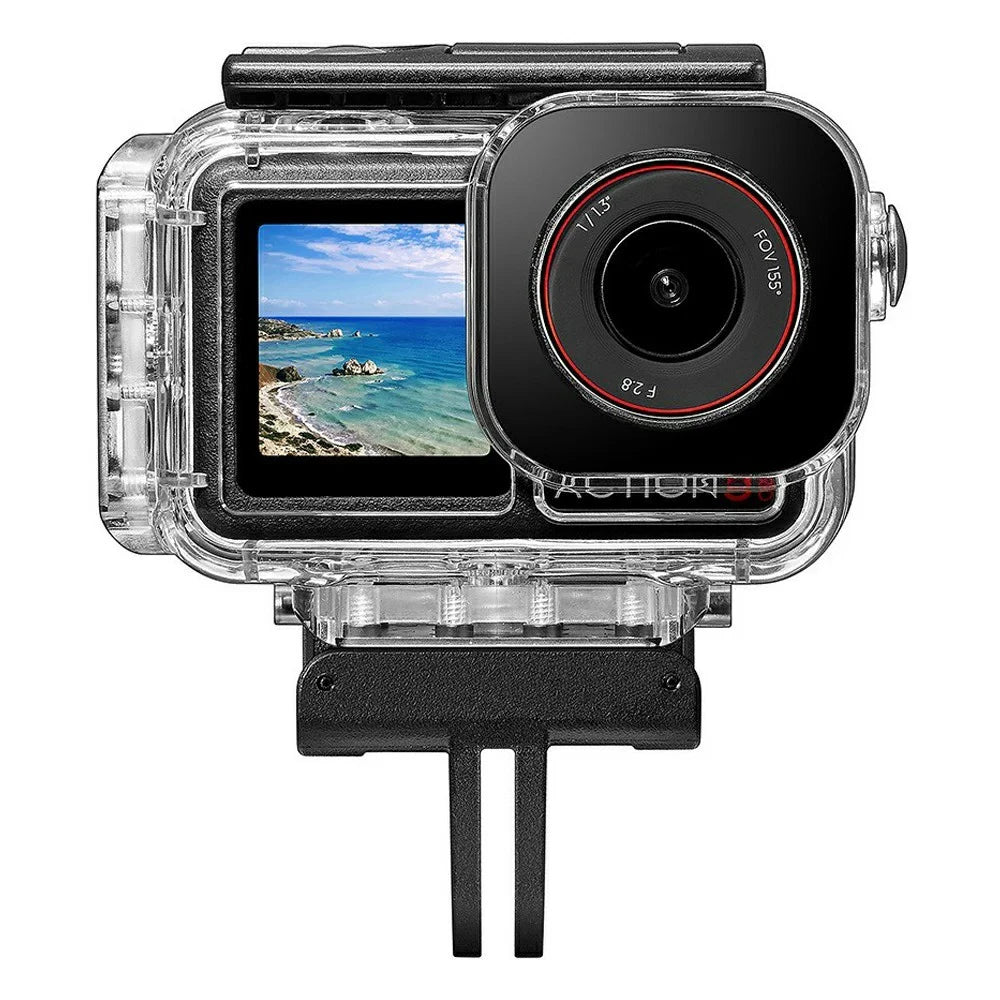 030 164FT  /  50m Waterproof Case for DJI Osmo Action 5 Pro  /  4  /  3 ABS Dive Housing Large Flat Glass Lens - 5
