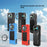 Anti Scratch Silicone Case for Insta360 X5 Action Camera with Lens Protector Cap and Lanyard - Black - 4