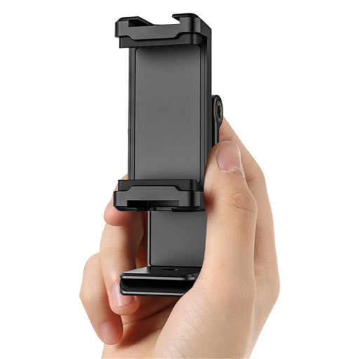 UURIG ST-22 Mobile Phone Tripod Mount Adjustable Clamp Mount Adapter with 1/4" Screw and Arca for Photography Live-streaming Selfie Phone Clip Support 360-Degree Rotating - 1