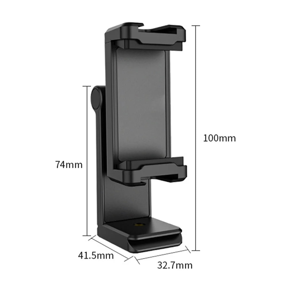 UURIG ST-22 Mobile Phone Tripod Mount Adjustable Clamp Mount Adapter with 1/4" Screw and Arca for Photography Live-streaming Selfie Phone Clip Support 360-Degree Rotating - 7