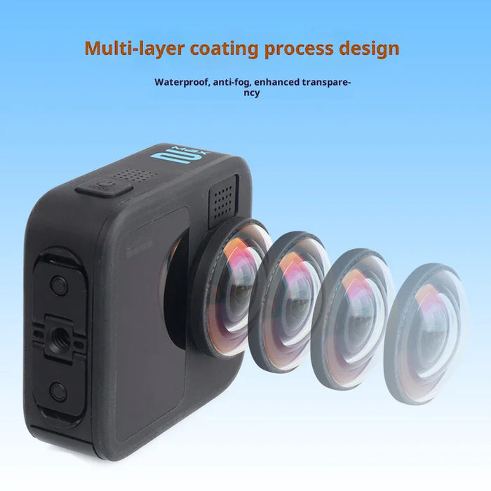 2Pcs / Set For GoPro MAX2 Front and Rear Lens Protector 10H Tempered Glass Action Camera Lens Guard - 4