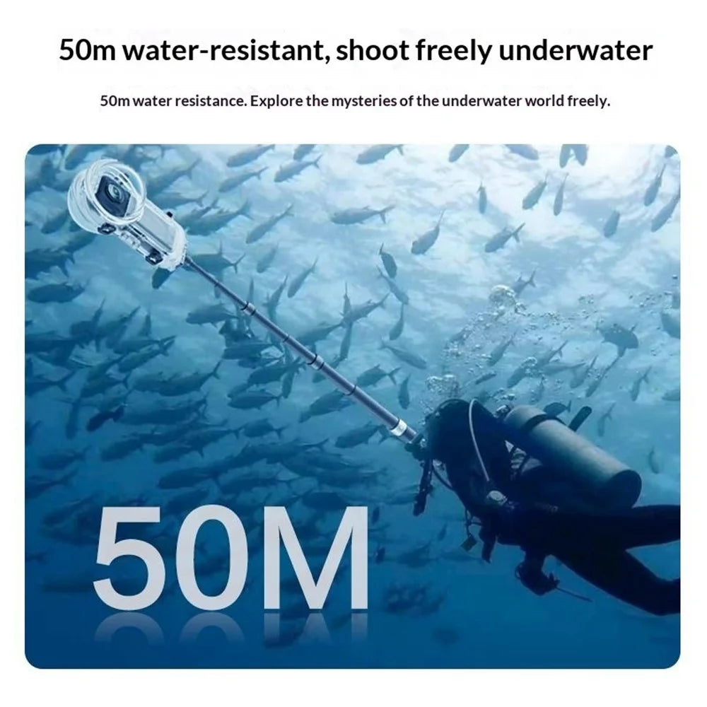 For Insta360 X5 Action Camera Waterproof Protection Invisible Diving Case 50m Depth Underwater Housing - 7