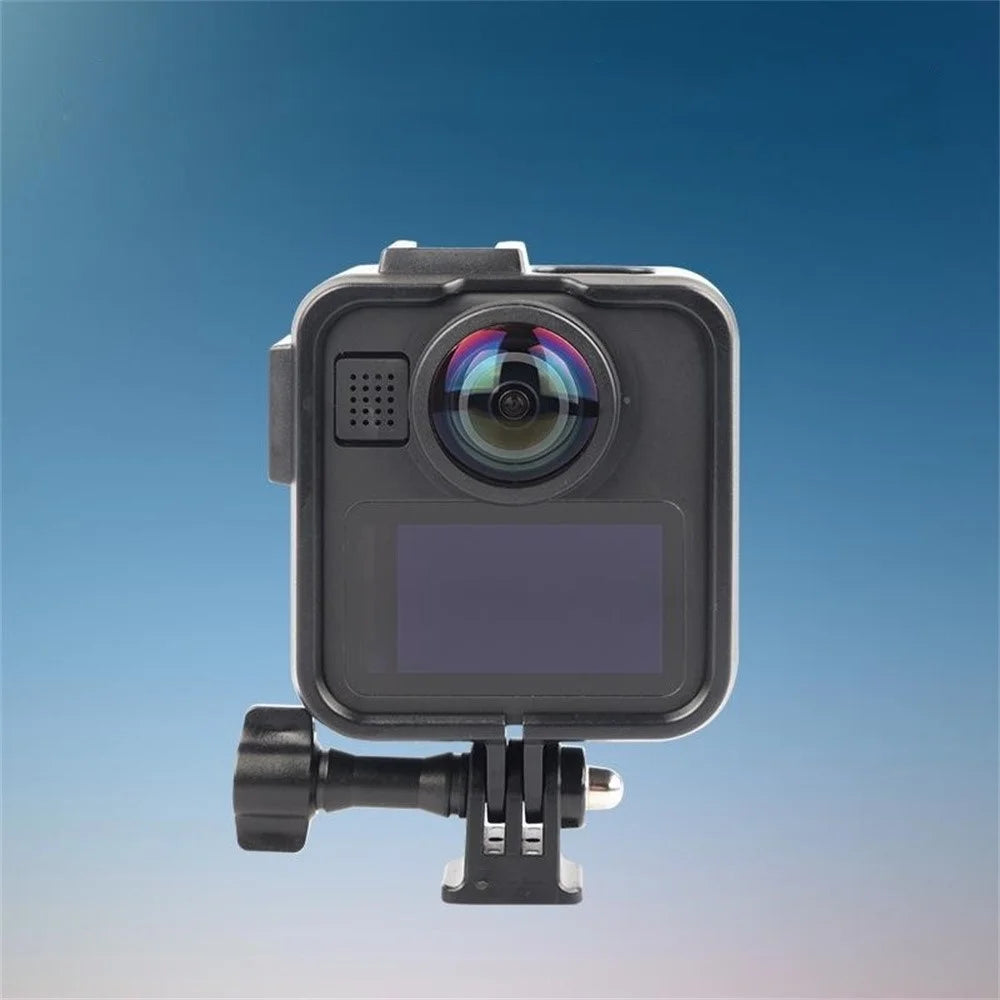 For GoPro MAX2 Hard PC Camera Cage Expansion Frame Protective Case with Cold Shoe Mount Action Camera Accessory - 2