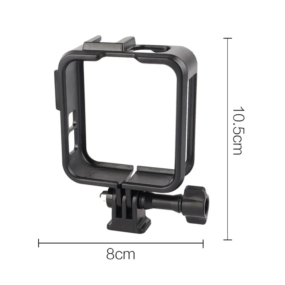 For GoPro MAX2 Hard PC Camera Cage Expansion Frame Protective Case with Cold Shoe Mount Action Camera Accessory - 7