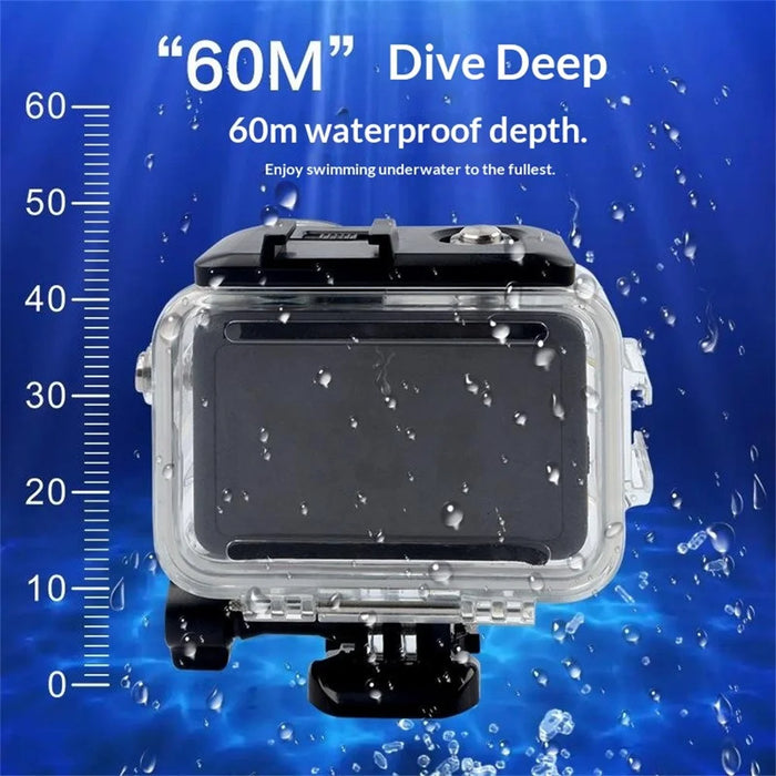 For DJI Osmo Action 6 Waterproof Case 60M Underwater Housing Diving Action Camera Protective Shell - 3