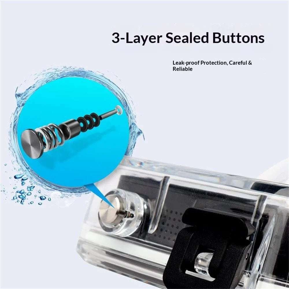 For GoPro MAX2 50m Diving Waterproof Action Camera Case Panoramic Action Camera Protective Shell - 5