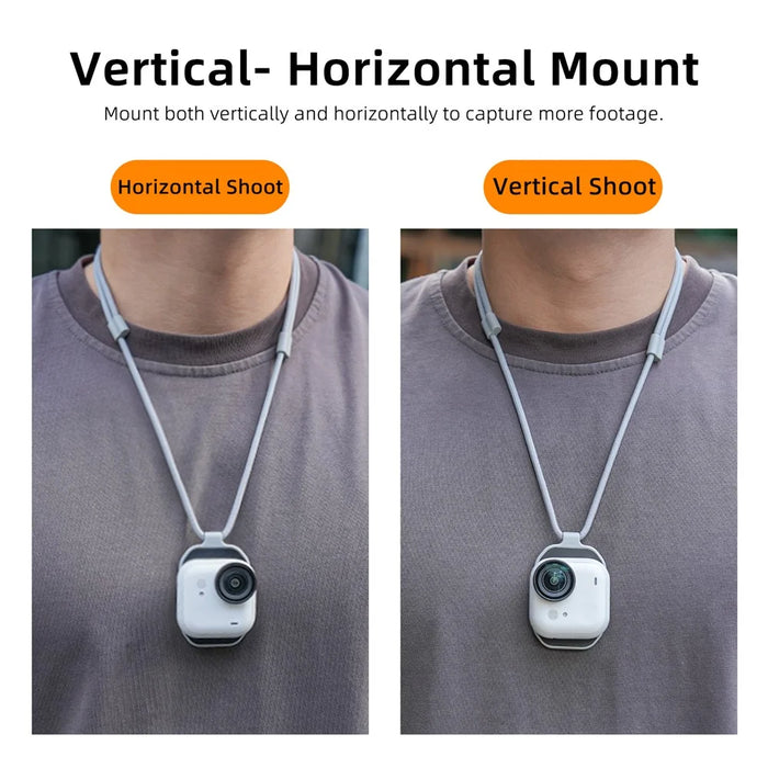 SUNNYLIFE GU-ZJ115 For Insta360 Go Ultra  /  DJI Mic Magnetic Neck Mount First-Person Shooting POV Bracket with Adjustable Lanyard - 3
