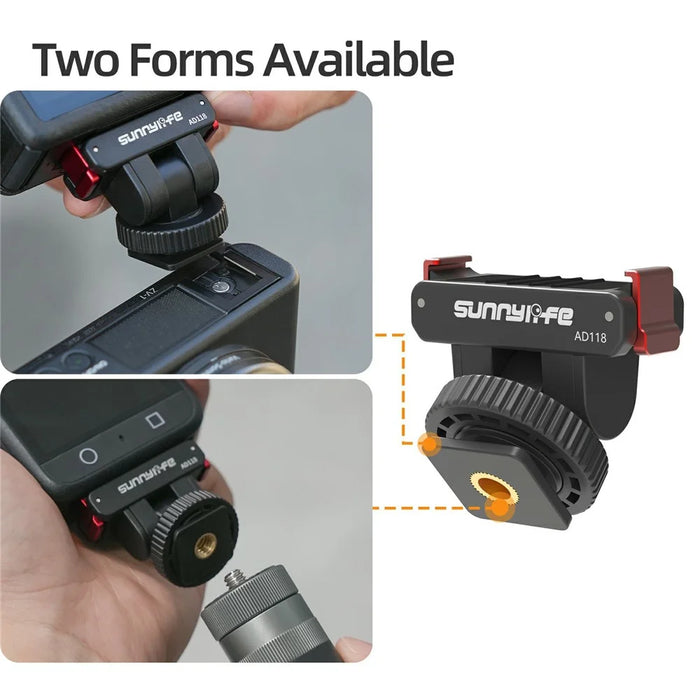 SUNNYLIFE AD118 Magnetic Quick Release Adapter for DJI Osmo 360  /  Action 5 Pro  /  4  /  3  /  2 Adjustable Camera Mount - 5