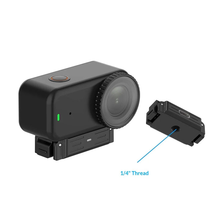 For DJI Osmo Nano / Action 6 Quick Release Adapter Base with 1 / 4 Inch Thread Mount Action Camera Accessories - Black - 4