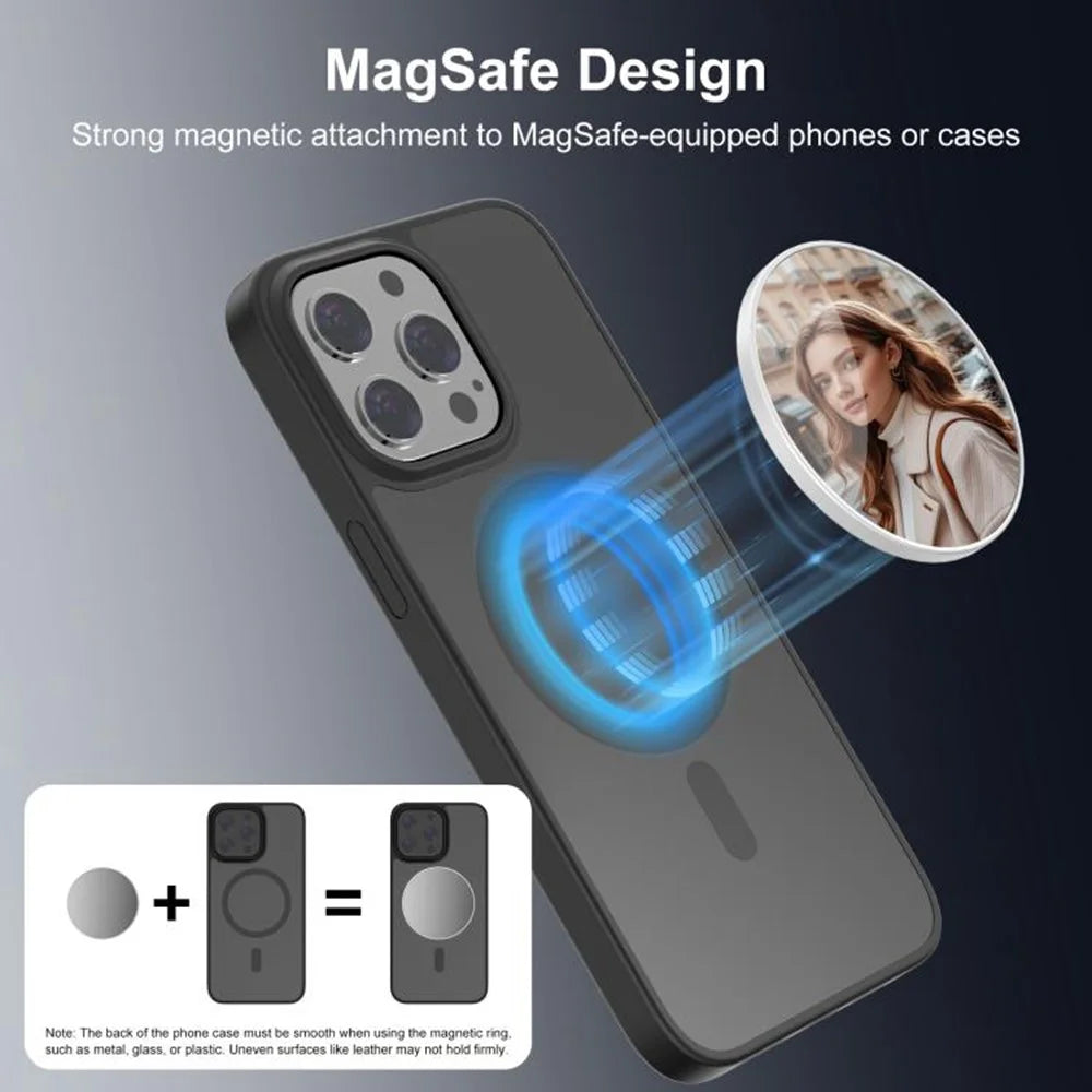 PULUZ PU736W Magnetic Selfie Makeup Mirror Portable Rear Camera Mirror - White - 4
