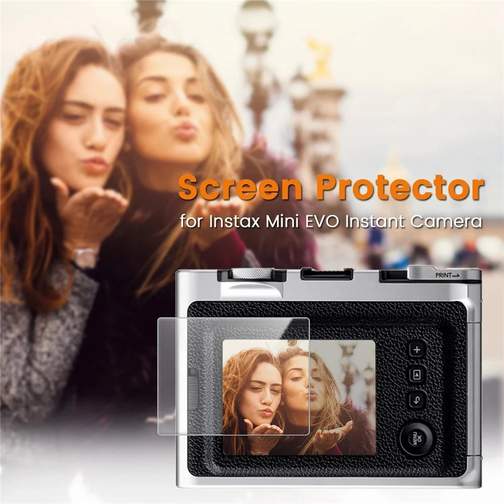 3Pcs for Fujifilm Instax Mini Evo Camera Screen Protector 9H Tempered Glass Anti-Scratch HD Camera Film - Transparent - 2
