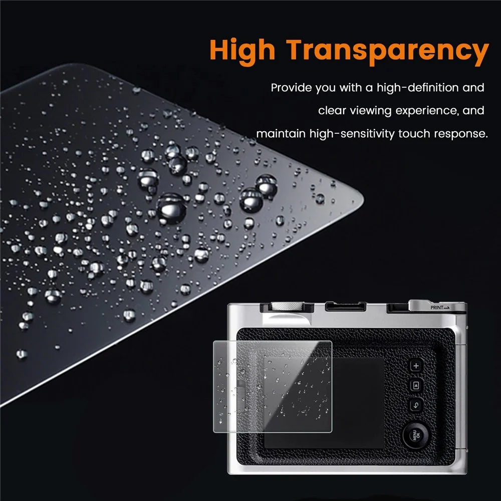 3Pcs for Fujifilm Instax Mini Evo Camera Screen Protector 9H Tempered Glass Anti-Scratch HD Camera Film - Transparent - 5