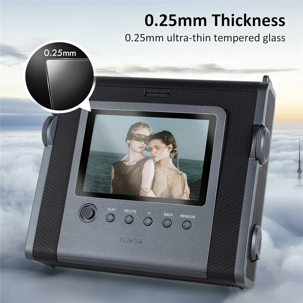 2Pcs for Fujifilm Instax Wide Evo Camera Screen Protector 9H Tempered Glass Anti-Scratch HD Camera Film - Transparent - 3