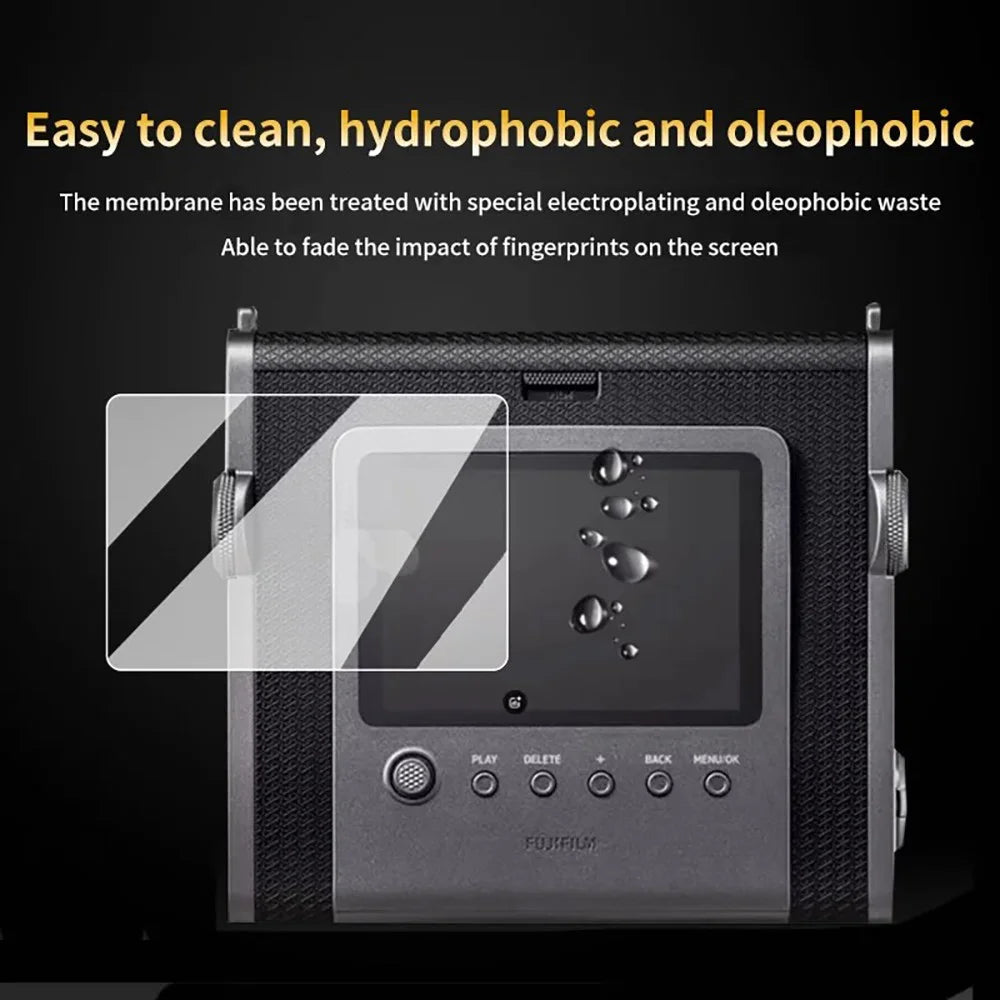 2Pcs for Fujifilm Instax Wide Evo Camera Screen Protector 9H Tempered Glass Anti-Scratch HD Camera Film - Transparent - 7