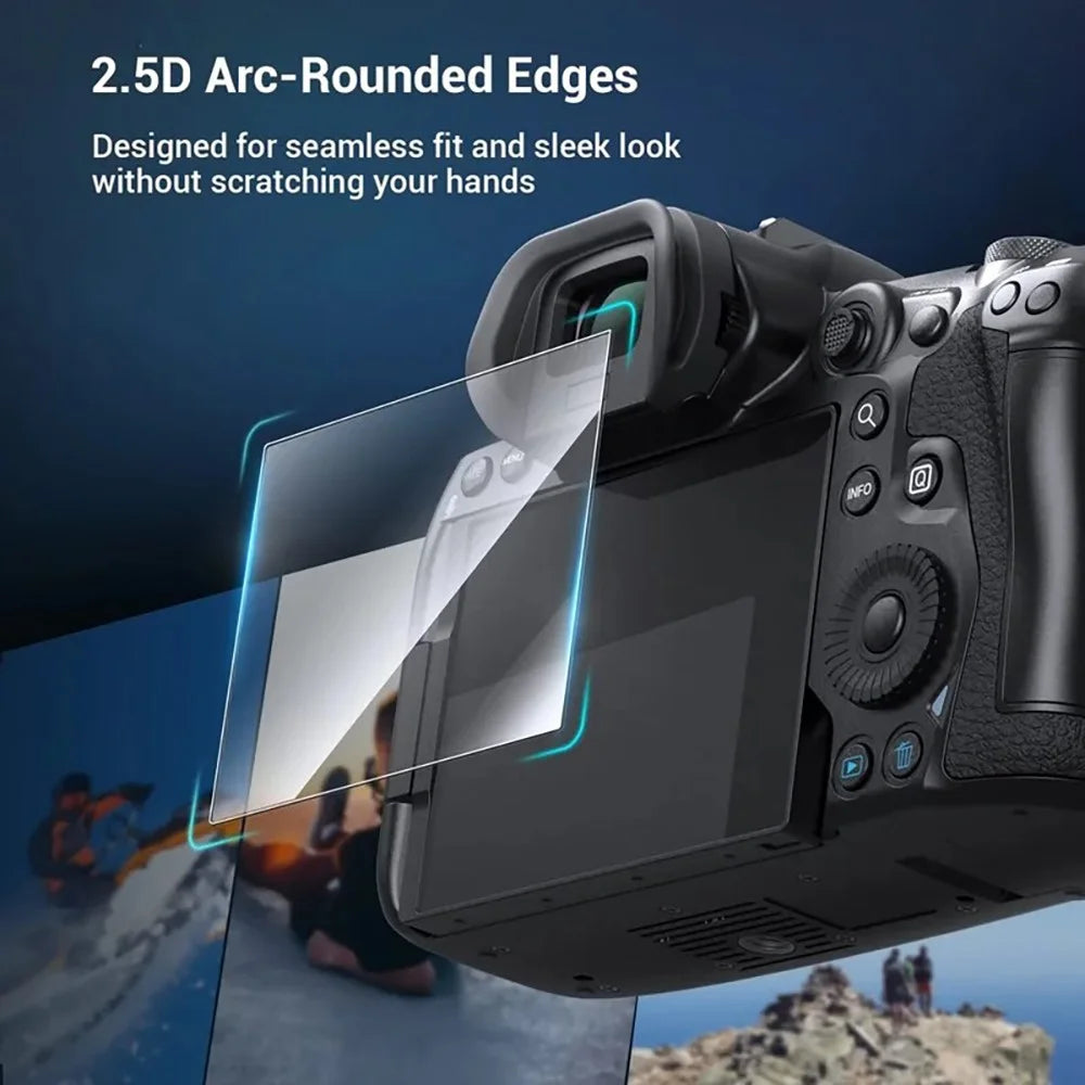 2Pcs for Canon EOS R8 Camera Screen Protector 9H Tempered Glass Anti-Scratch HD Camera Film - Transparent - 2