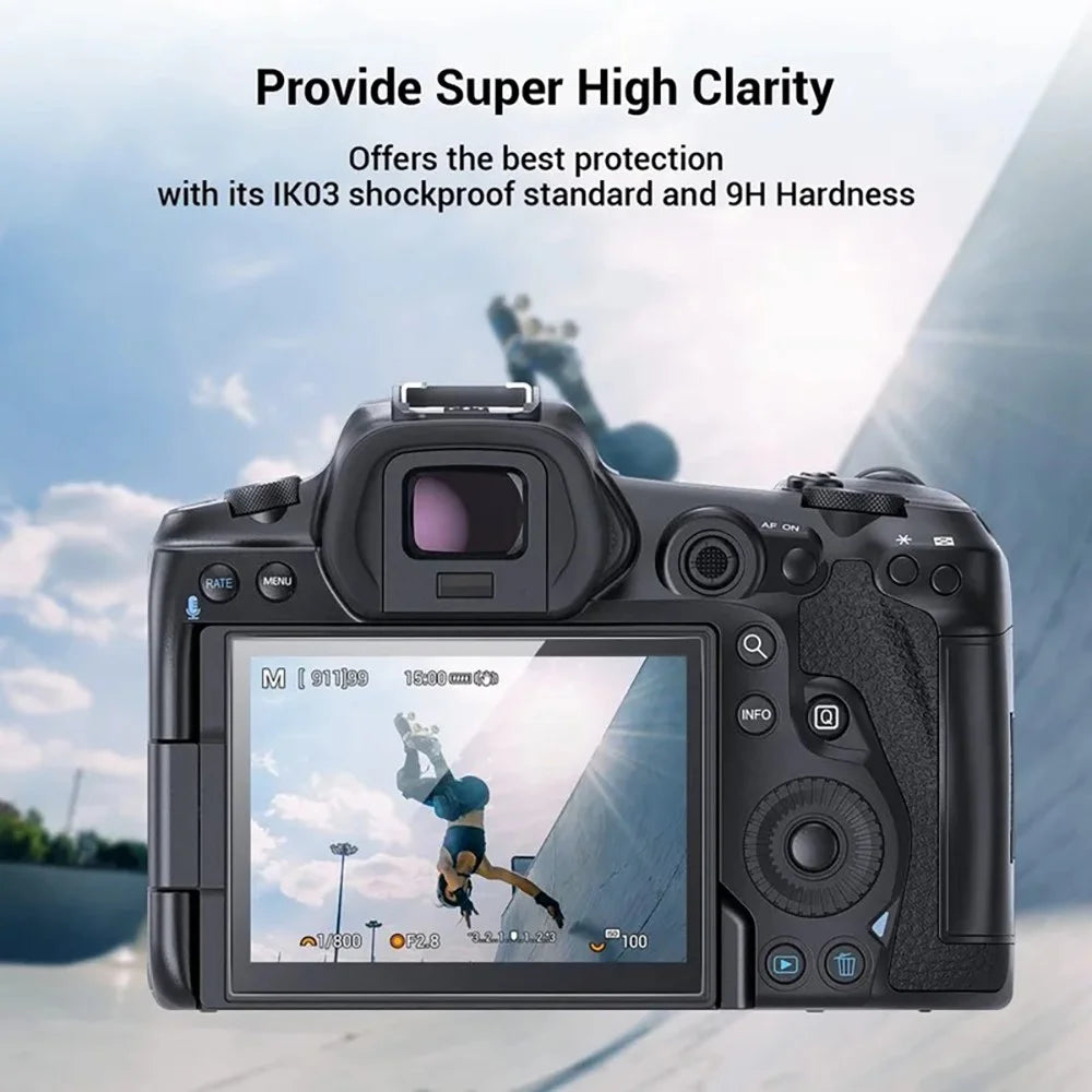 2Pcs for Canon EOS R8 Camera Screen Protector 9H Tempered Glass Anti-Scratch HD Camera Film - Transparent - 5