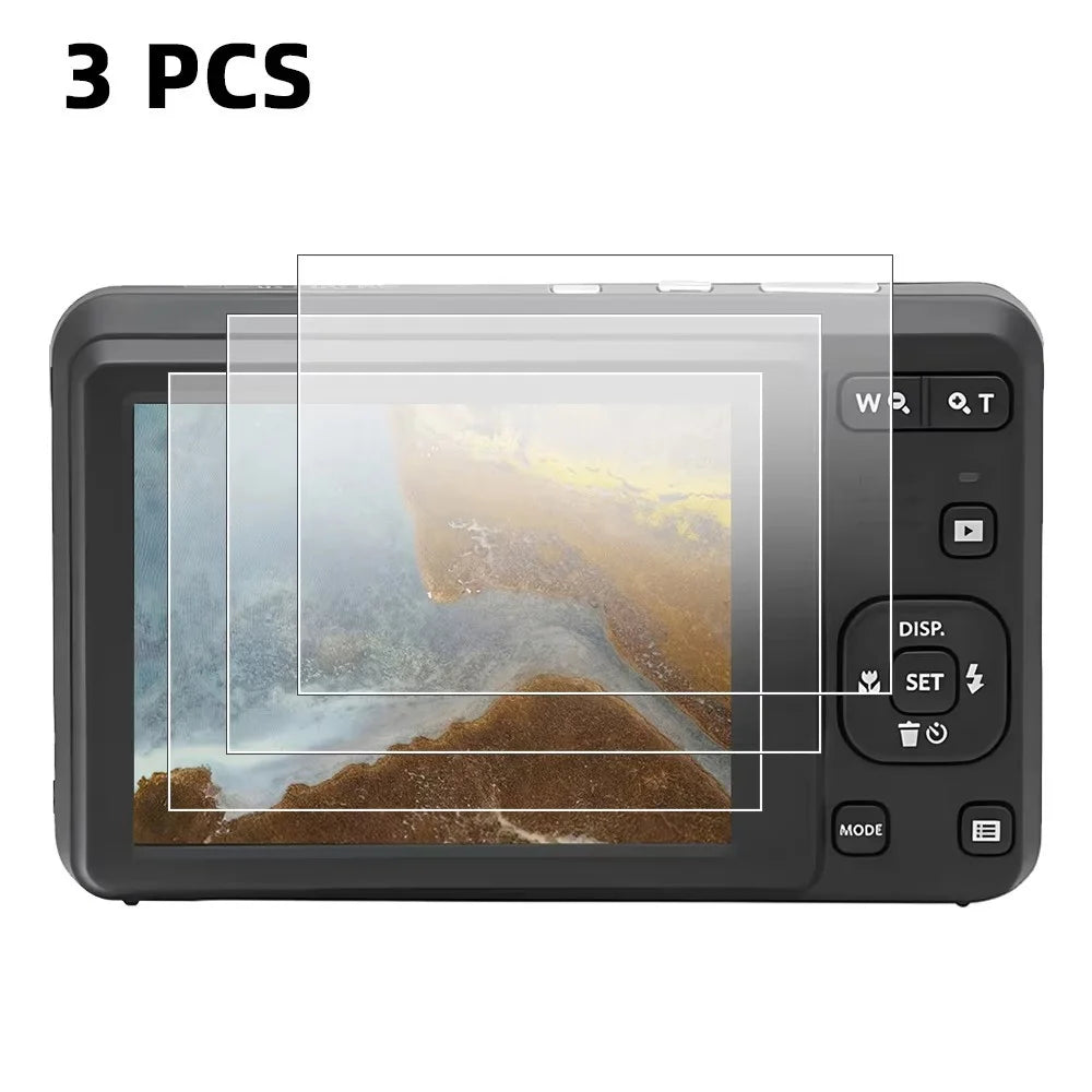 3Pcs for Kodak Pixpro FZ55 Camera Screen Protector 9H Tempered Glass Anti-Scratch HD Camera Film - Transparent - 1