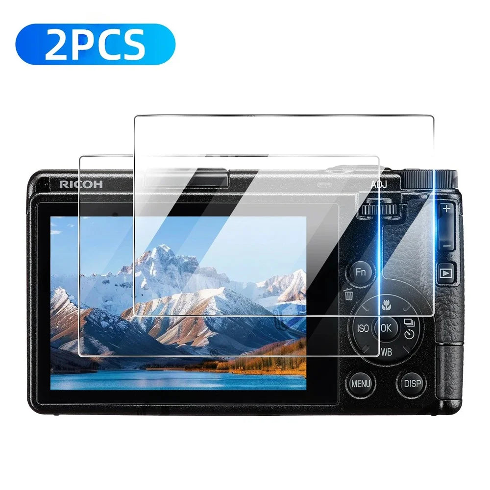 2Pcs for Ricoh GR IV Camera Screen Protector 9H Tempered Glass Anti-Scratch HD Camera Film - Transparent - 1