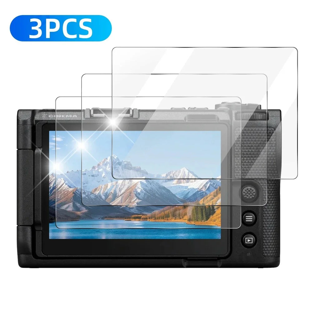 3Pcs for Nikon ZR Camera Screen Protector 9H Tempered Glass Anti-Scratch HD Camera Film - Transparent - 1