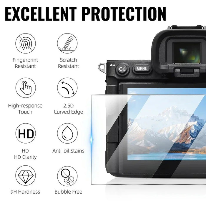3Pcs for Sony Alpha 7 V Camera Screen Protector 9H Tempered Glass Anti-Scratch HD Camera Film - Transparent - 4