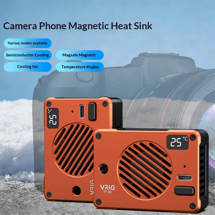 VRIG TT-02 10W TEC Semiconductor Cooler Digital Display Magnetic Cooling Fan for Camera Phone - TT-02 - 3