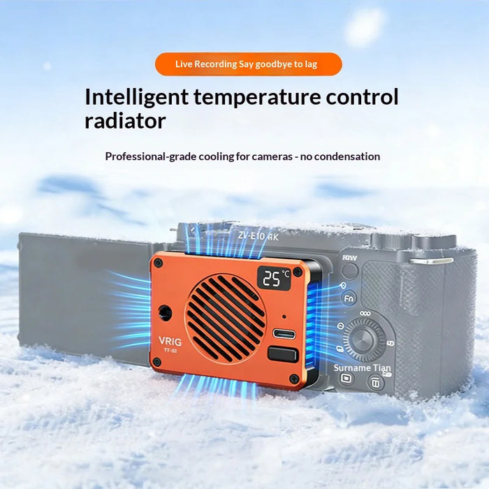 VRIG TT-02 10W TEC Semiconductor Cooler Digital Display Magnetic Cooling Fan for Camera Phone - TT-02 - 4