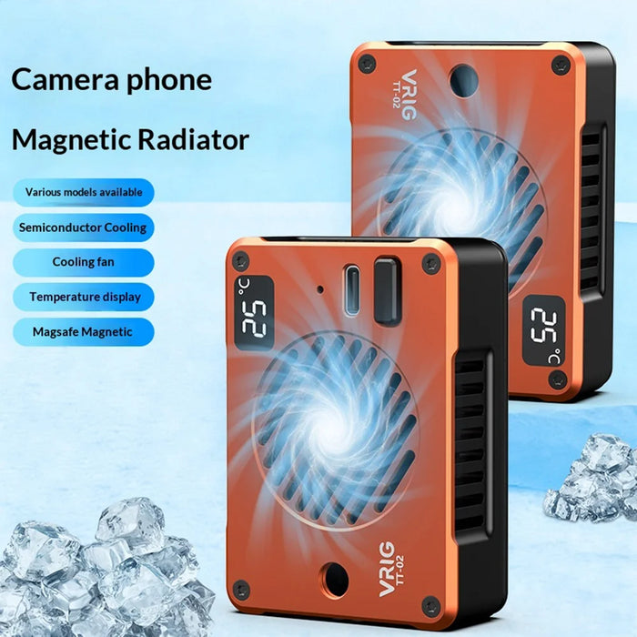 VRIG TT-02 10W TEC Semiconductor Cooler Digital Display Magnetic Cooling Fan for Camera Phone - TT-02 - 5