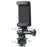 D01S 360 Degree Rotating E-Shape Phone Holder Hot Shoe Mount Adapter for Action Camera - Black - 2