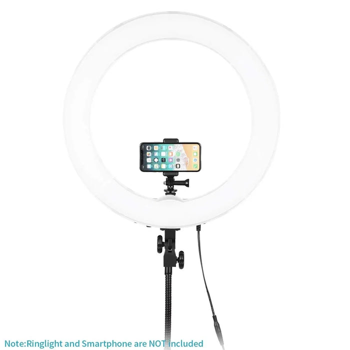 D01S 360 Degree Rotating E-Shape Phone Holder Hot Shoe Mount Adapter for Action Camera - Black - 4