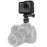 D01S 360 Degree Rotating E-Shape Phone Holder Hot Shoe Mount Adapter for Action Camera - Black - 5