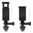 D01S 360 Degree Rotating E-Shape Phone Holder Hot Shoe Mount Adapter for Action Camera - Black - 6