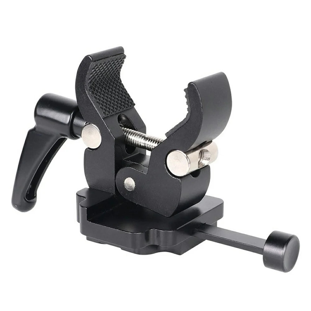 LB16 Aluminum Alloy Camera Clamp V-Lock Mount Quick Release Adapter for V-Port Battery Plate - Black - 1