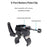 LB16 Aluminum Alloy Camera Clamp V-Lock Mount Quick Release Adapter for V-Port Battery Plate - Black - 5