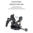 LB16 Aluminum Alloy Camera Clamp V-Lock Mount Quick Release Adapter for V-Port Battery Plate - Black - 6