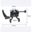 LB16 Aluminum Alloy Camera Clamp V-Lock Mount Quick Release Adapter for V-Port Battery Plate - Black - 7