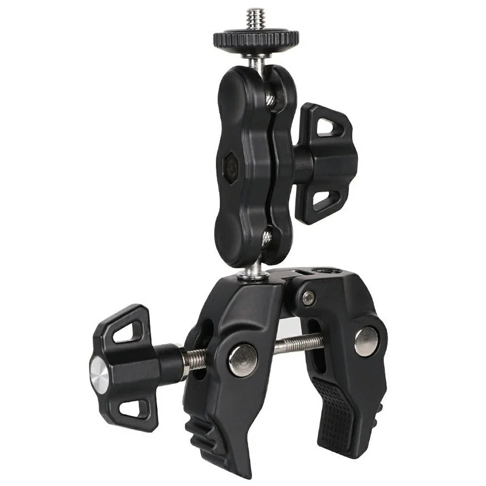 Z057 Aluminum Alloy Crab Clamp Magic Arm 360 Degree Rotating Super Clamp Photography Equipment - Black - 1