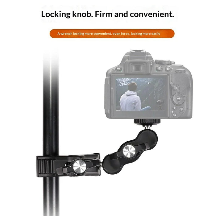 Z057 Aluminum Alloy Crab Clamp Magic Arm 360 Degree Rotating Super Clamp Photography Equipment - Black - 3