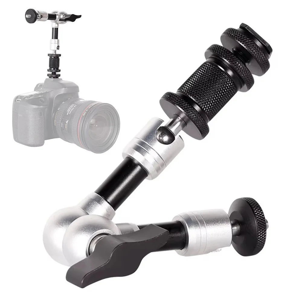 G147 7 Inch Magic Arm for DSLR Camera LCD Monitor LED Light Dual Ball Head Mount 360 Degree Multi-Angle Bracket - 1