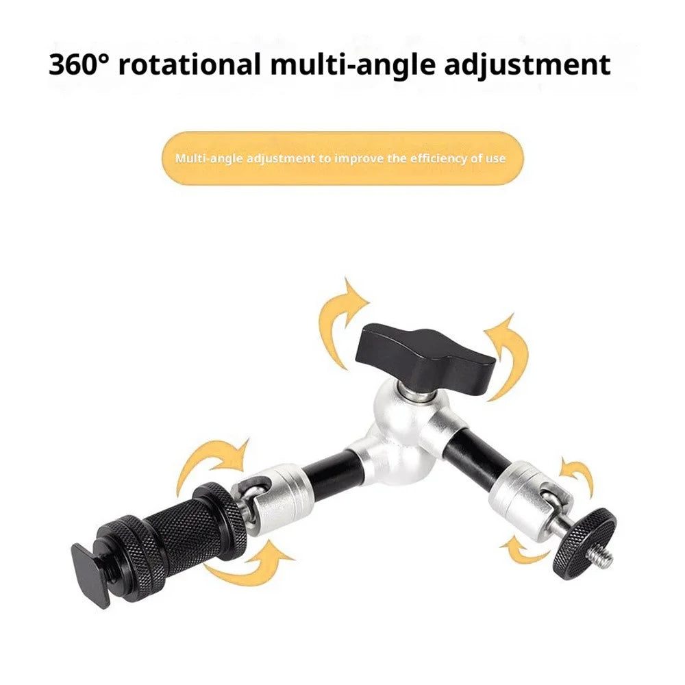 G147 7 Inch Magic Arm for DSLR Camera LCD Monitor LED Light Dual Ball Head Mount 360 Degree Multi-Angle Bracket - 2